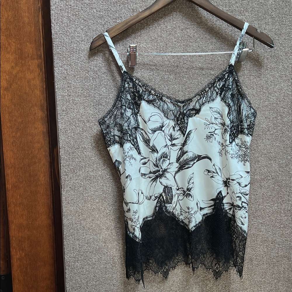White House Black Market Floral Lace Camisole